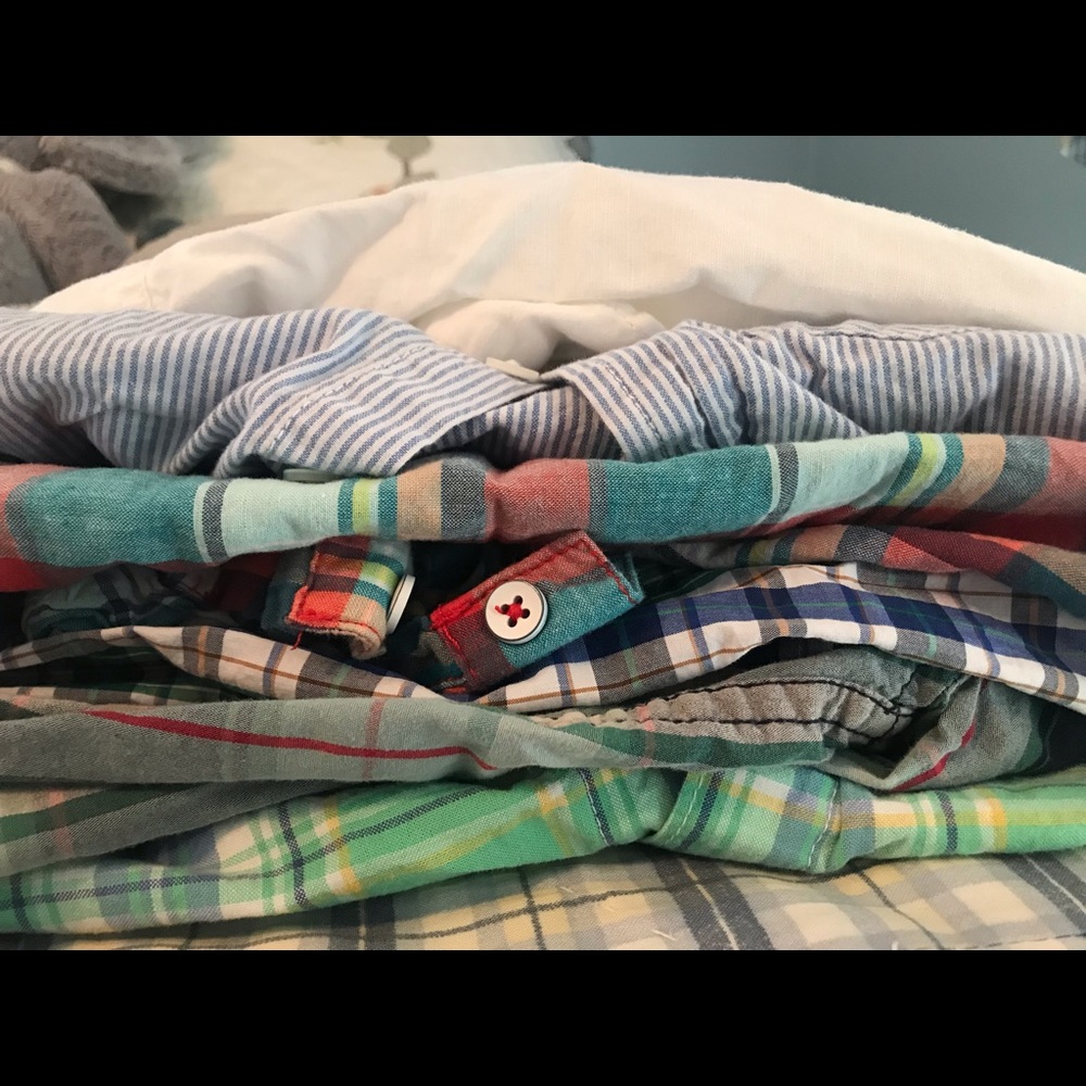 Boys Button Down short/long sleeves